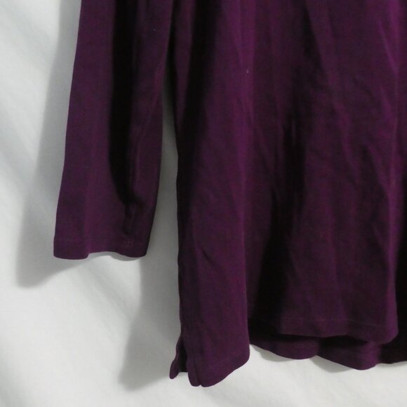 RAFAELLA STUDIO | large | Purple Long Sleeve Top | Scoop Neck - Picture 12 of 14